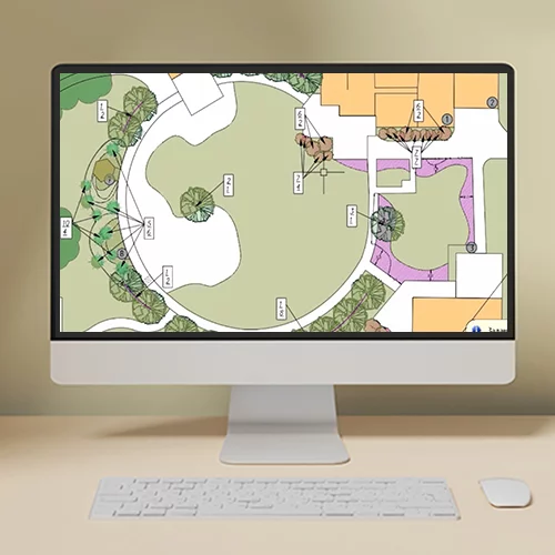 Банер курса Autodesk AutoCAD для начинающих ландшафтных дизайнеров