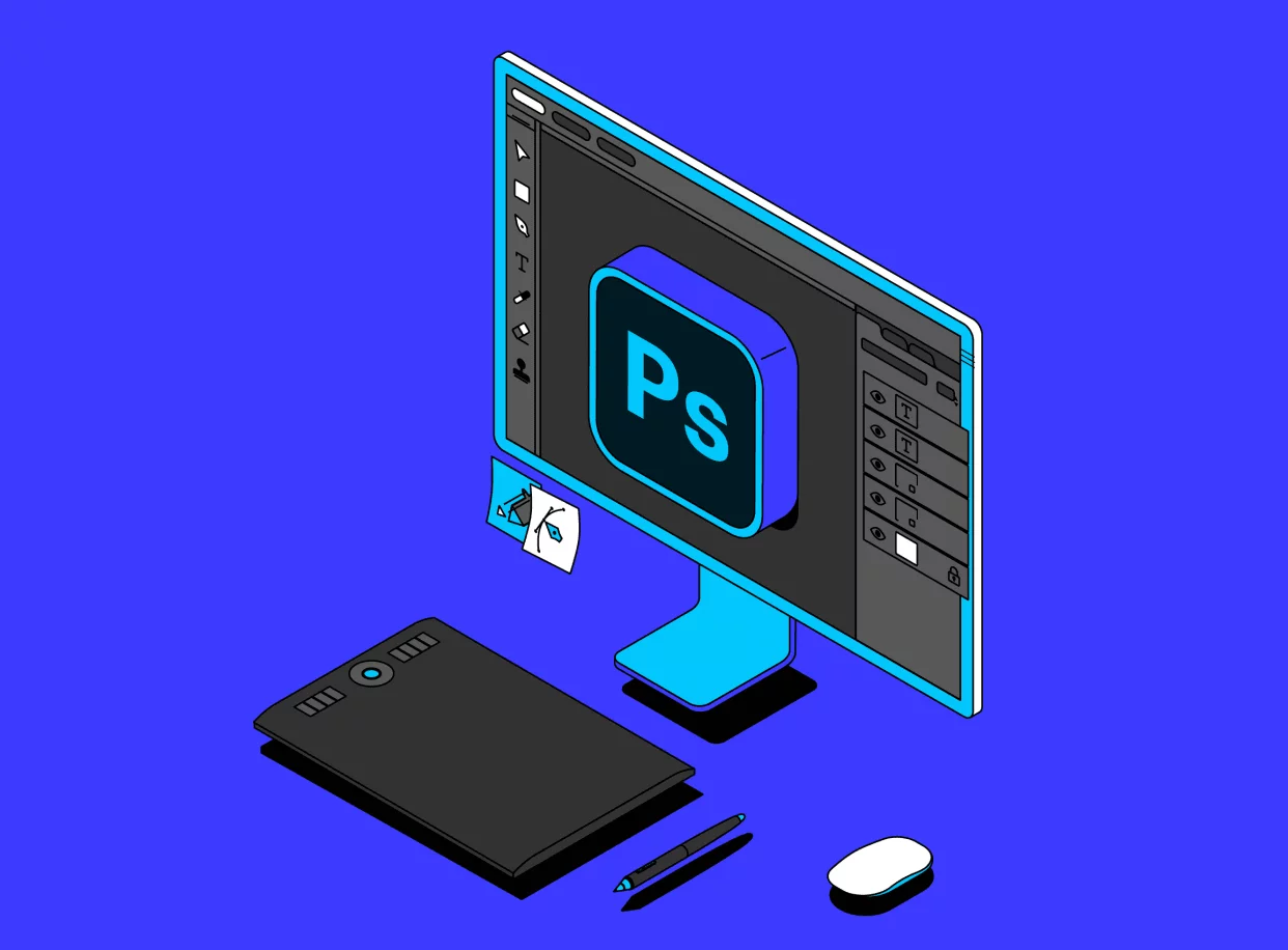 Банер курса Photoshop с 0 до PRO