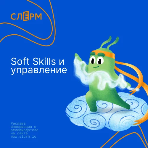 Банер курса Soft Skills и управление