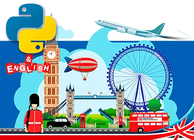 Банер курса English&Python