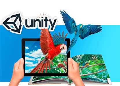 Банер курса Создание AR-приложений на Unity3D