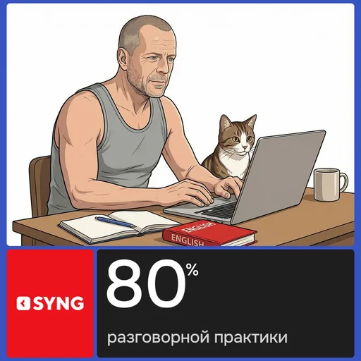 Английский для взрослых. Премиум тариф 50 уроков