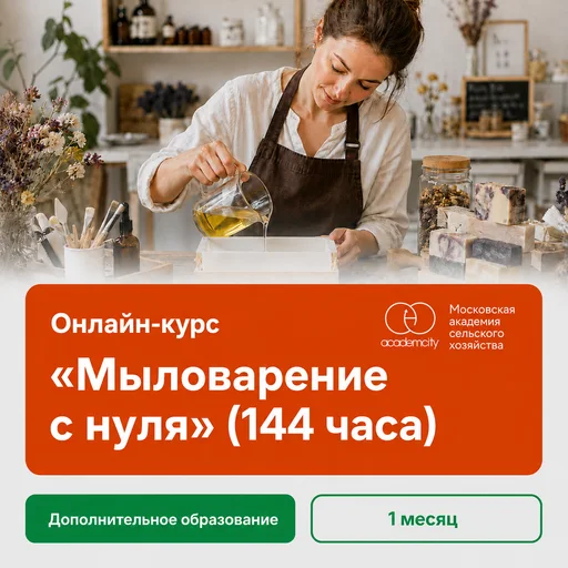Онлайн-курс мыловарения с нуля (144 часа)