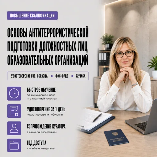 Основы антитеррористической подготовки должностных лиц, обеспечивающих безопасность образовательных организаций