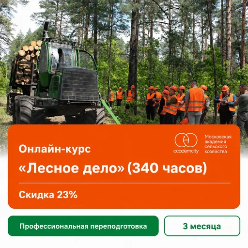 Онлайн-курс «Лесное дело» (340 часов)