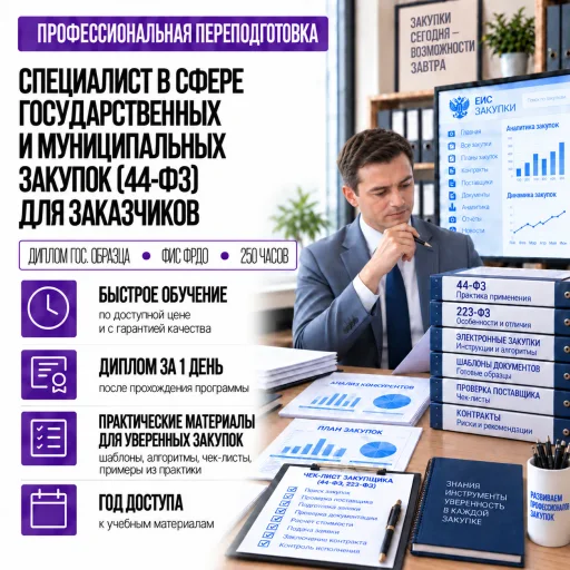 Специалист в сфере государственных и муниципальных закупок (44-ФЗ) для заказчиков
