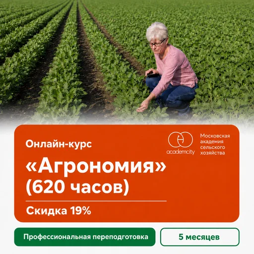 Онлайн-курс «Агрономия» (620 часов)