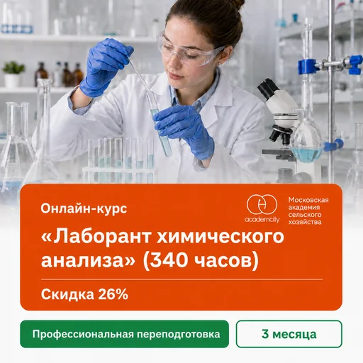 Онлайн-курс «Лаборант химического анализа» (340 часов)