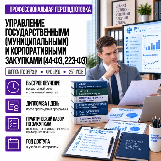 Управление государственными (муниципальными) и корпоративными закупками (44-ФЗ, 223-ФЗ)
