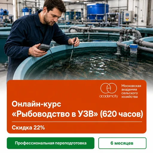 Онлайн-курс «Рыбоводство в УЗВ» (620 часов)