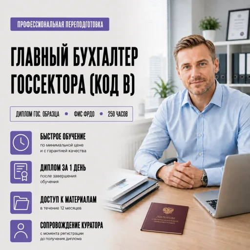 Главный бухгалтер госсектора (код В)