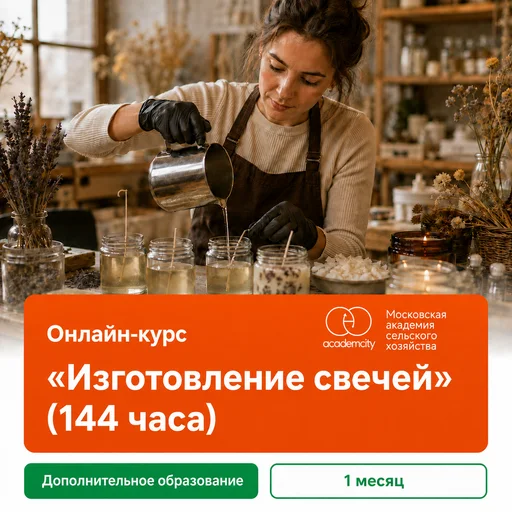 Онлайн-курс «Изготовление свечей» (144 часа)