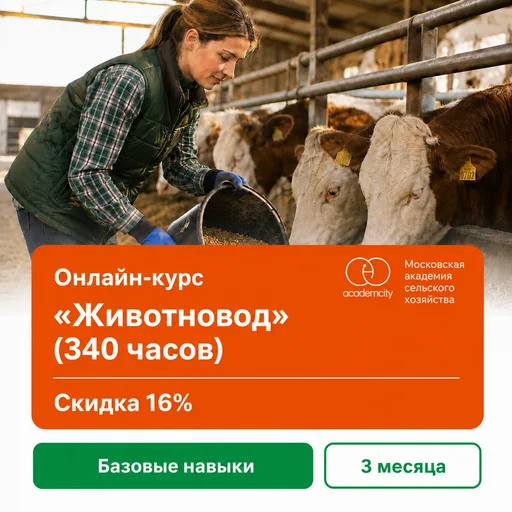 Онлайн-курс «Животновод» (340 часов)