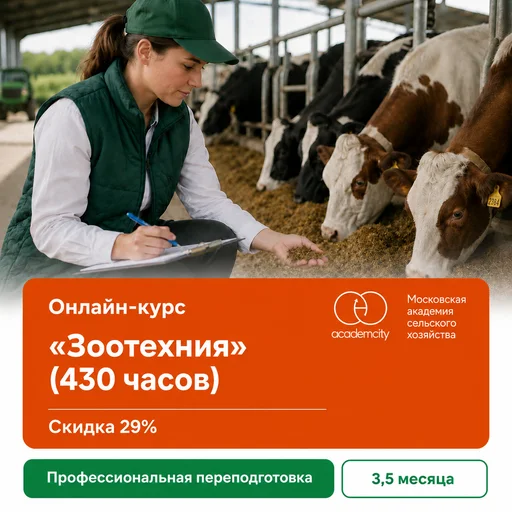 Онлайн-курс «Зоотехния» (430 часов)