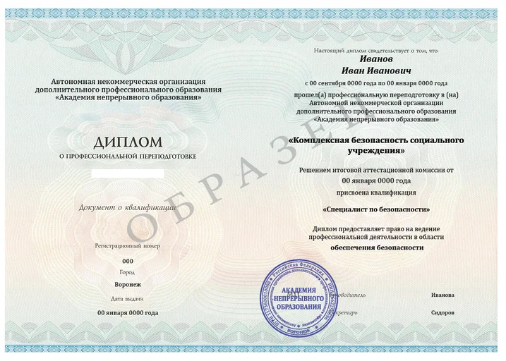 Комплексная безопасность социального учреждения