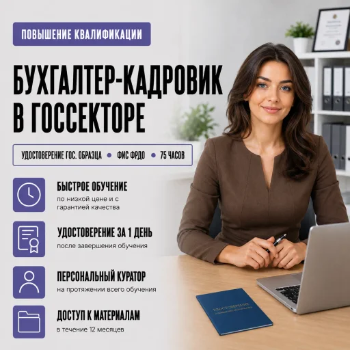 Бухгалтер-кадровик в госсекторе