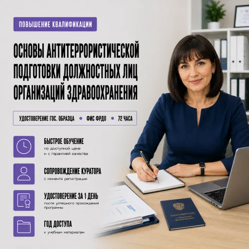 Основы антитеррористической подготовки должностных лиц, обеспечивающих безопасность организаций здравоохранения