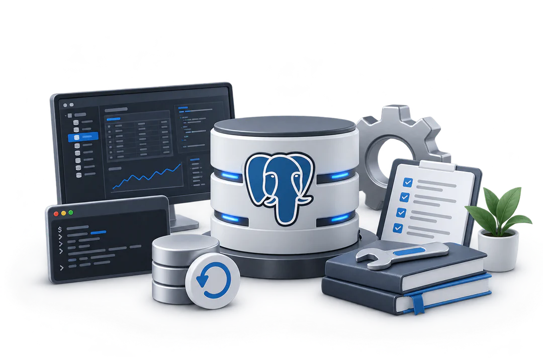 Иллюстрация обучения по теме «Администрирование PostgreSQL»