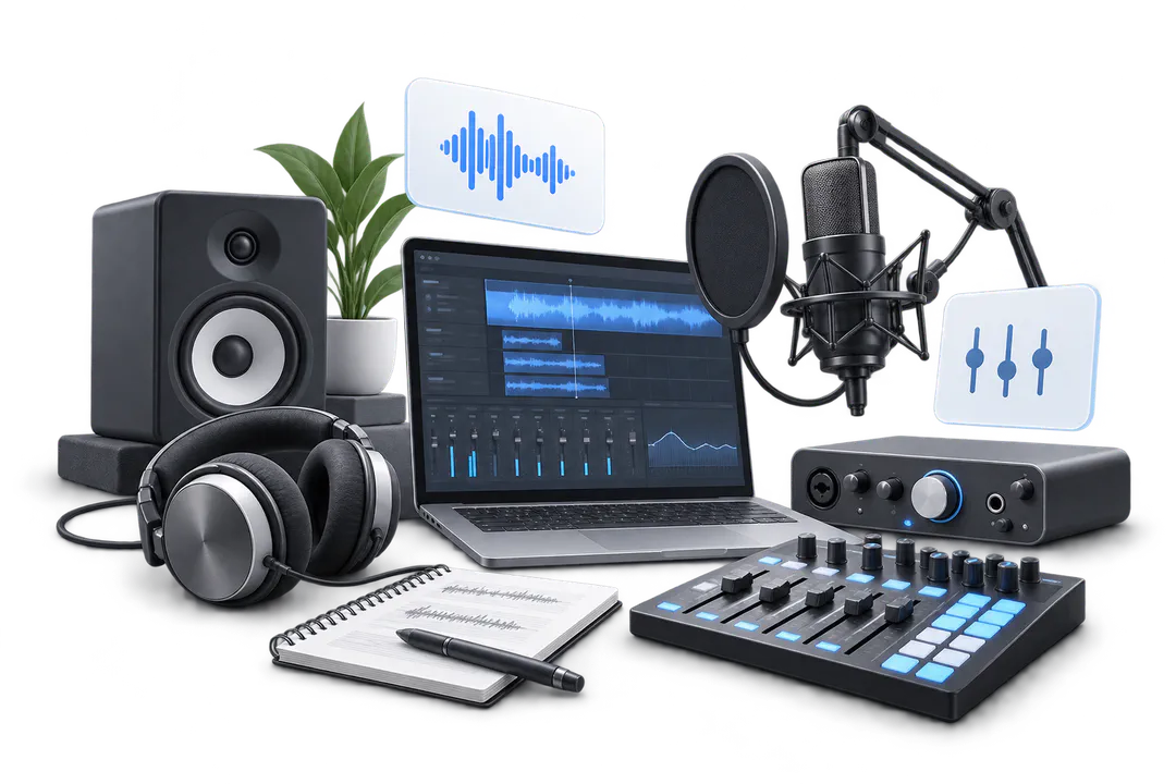 Иллюстрация обучения по теме «Sound-дизайн и звукорежиссура»