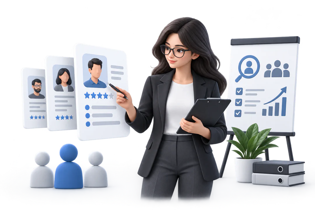 Иллюстрация обучения по теме «HR»