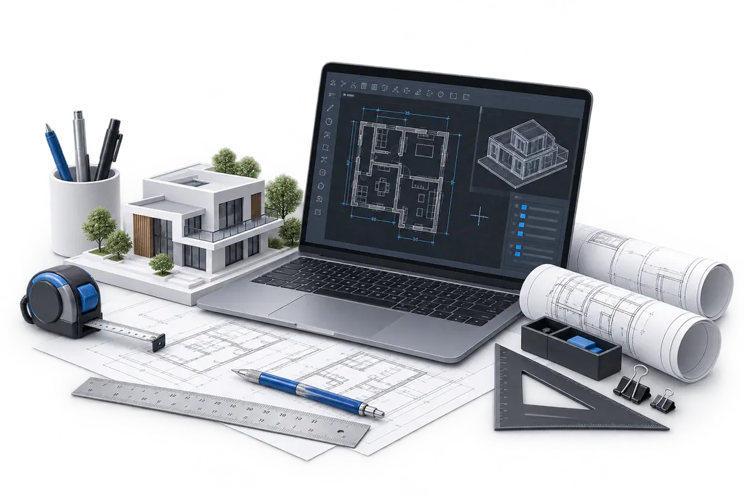 Иллюстрация обучения по теме «AutoCAD»