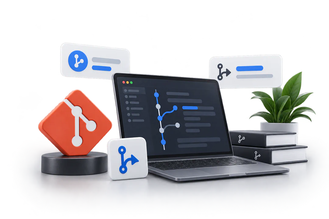 Иллюстрация обучения по теме «Работа с GIT»
