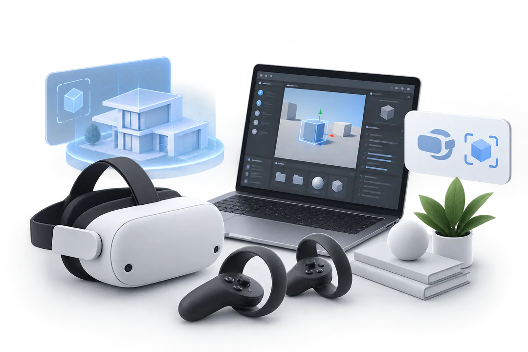 Иллюстрация обучения по теме «VR/AR разработка»