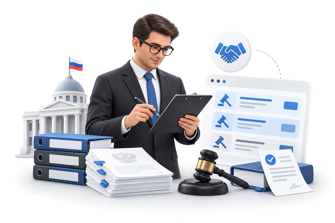 Иллюстрация обучения по теме «Госзакупки и тендеры»