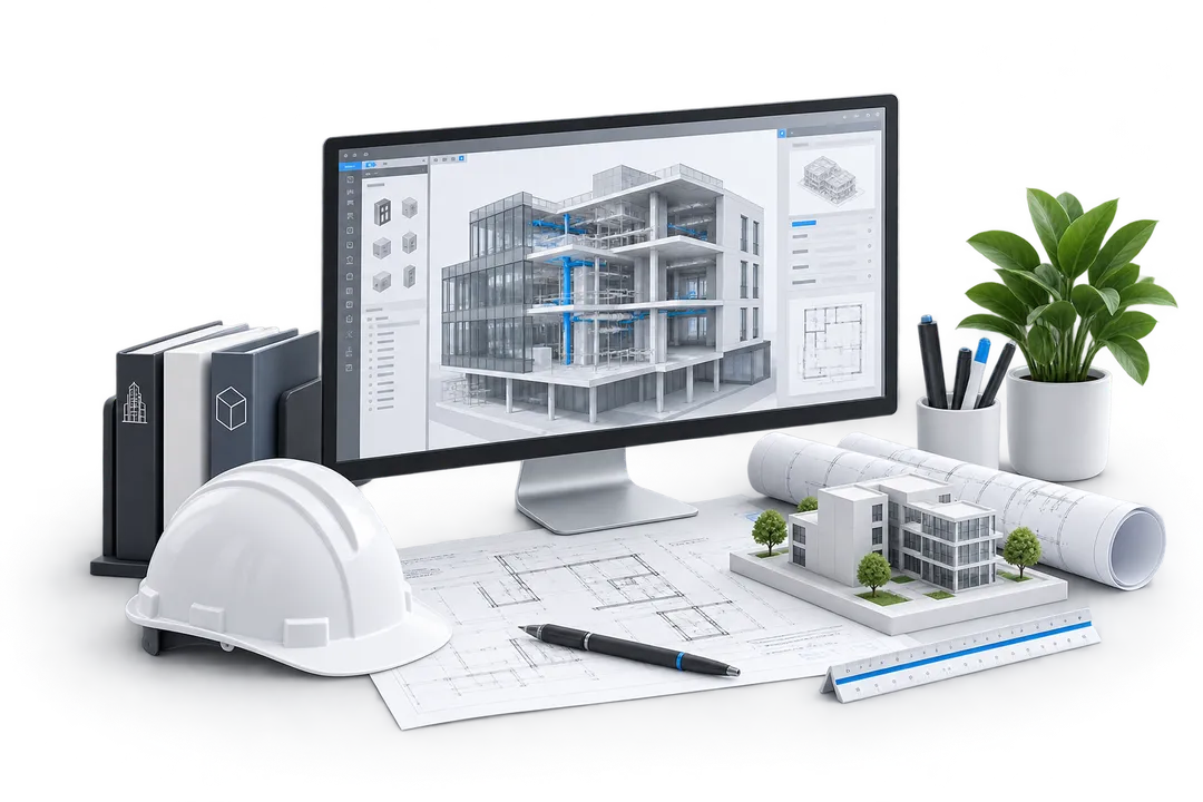 Иллюстрация обучения по теме «BIM проектирование»