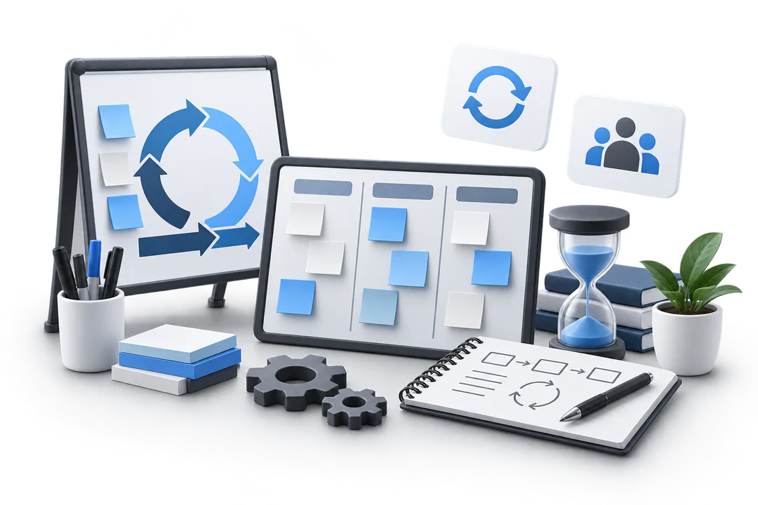 Иллюстрация обучения по теме «Agile»