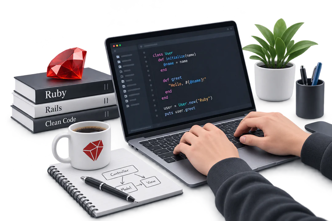 Иллюстрация обучения по теме «Ruby»