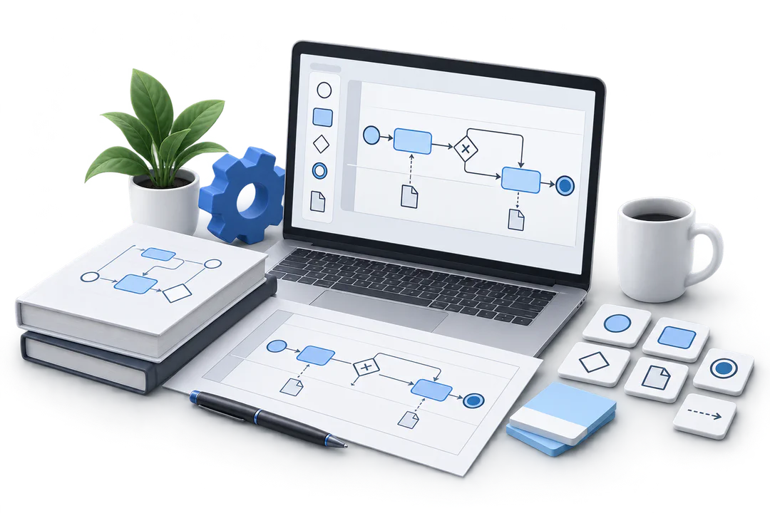 Иллюстрация обучения по теме «BPMN»