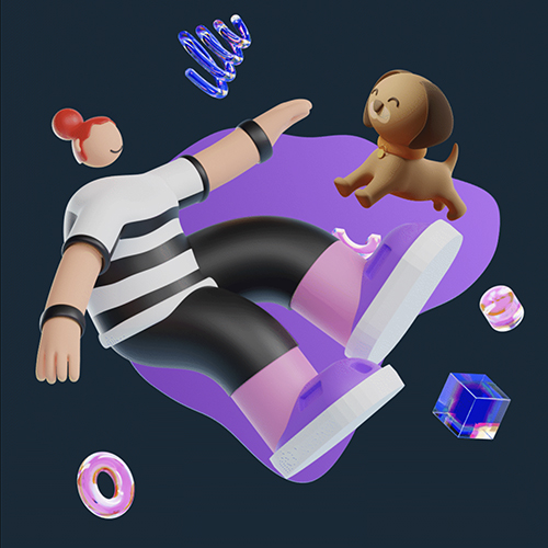 Банер курса Motion Design. Базовый курс