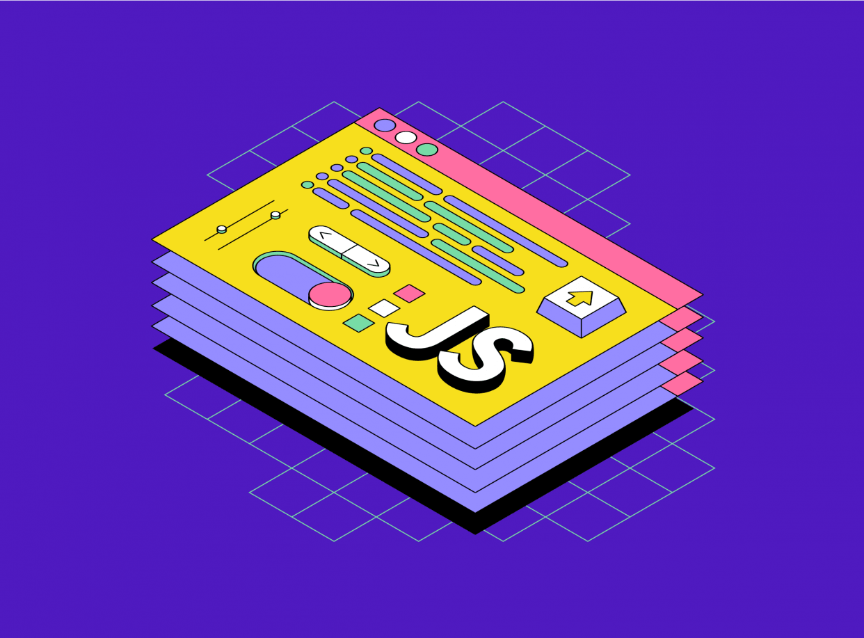 Банер курса JavaScript